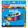 Pastelky Maped Color´Peps Aqua, 24 farieb + štetec