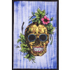Mandala malá SKULL modrá