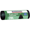 Vrecká do koša 20 L, Rossignol Bagy 99137 balenie 20 ks, čierne, 23 µm