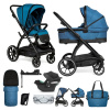MUUVO SET Kočík 4v1 Trick Ocean blue + CYBEX Aton B2 i-Size