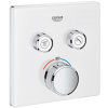 Grohe GROHTHERM SMARTCONTROL podomítková termostatická baterie, pro 2 spotřebiče, Water Saving, měsíční bílá