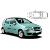 Slnečné clony na okná - FIAT Punto 5dv. (1999-2010) - Komplet sada
