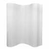 vidaXL Paraván z bambusu, biely 250x165 cm 241670