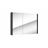 Swiss aqua technologies Zrcadlová skříňka SAT Delano 80x60 cm lamino černá DELANOG80C