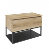 Swiss aqua technologies Koupelnová skříňka s krycí deskou SAT B-Way dub mat BWAY80OAKDESK