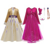 Dievčenský kostým - Oblečenie Snow Queen 2 Elsa a Anna Dress (Dievčenský kostým - Oblečenie Snow Queen 2 Elsa a Anna Dress)