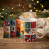 Vianočný porcelánový hrnček ALTOM DESIGN NEW BONE CHINA KALENDARZ ADWENTOWY 330 ml viacfarebný
