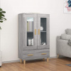 vidaXL Vysoká skrinka sivý dub sonoma 70x31x115 cm spracované drevo