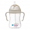 b.box Hrnček so slamkou - béžový 240 ml