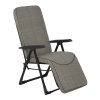 Polohovacie záhradné kreslo s podnožkou Modena Plus Square Black Edition H024-04IB PATIO