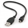 GEMBIRD Kabel USB 2.0 A-Mini B (5pin) 30cm k externím HDD (ADATA, WD, ...) CCP-USB2-AM5P-1