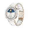 Huawei Watch GT 5 Pro/42mm/Gold/Elegant Band/Ceramic White JANA-B29C