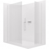 CERANO - Sprchová zástena Walk-in Crystal TL/P - 8 mm - bezvzperový systém - chróm, ryhované sklo - 120x100x200 cm