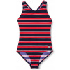 Detské plavky - Schiesser jeden -kus outfit. 128 čierna, námornícka modrá (Schiesser Swimsuit Navy-Red 128 ZBJ)