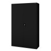 Nábytek PEGAS Kancelářská kovová skříň na dokumenty černá JAN II, 1150 x 1850 x 400 mm