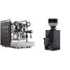 Rocket Espresso Appartamento, black/copper + Eureka Mignon Zero 55s, BL black