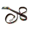 COBBYS PET Textilné vodidlo s labkami 120cm/25mm hnedé (COBBYS PET Textilné vodidlo s labkami 120cm/25mm hnedé)