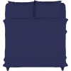 Posteľné obliečky - Sada vyšívaných podstielky 180 cm x 200 70x80cm (Jednoduchá Navy Blue Cotton Bedding 180x200)
