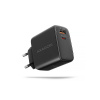 AXAGON ACU-PQ45 GaN nabíječka do sítě 45W, 2x port (USB-A + USB-C), PD3.0/PPS/QC4+/SFC 2.0/AFC/Apple
