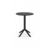 Halmar CALVO stolík terasový okrúhly 60/72 cm plast farba čierna