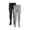 Vrúbkované pančuchy Black 2-pack Minymo 128/134 cm