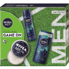 Nivea darčeková sada MEN BOX FOOTBALL LE 2024 Men krém 150 ml, sprej antiperspirant Ultra Charge 150 ml, sprchovací gél Ultra Charge 250 ml