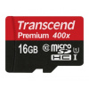 Karta TRANSCEND MicroSDHC 16GB Premium, Class 10 UHS-I 300x, bez adaptéra TS16GUSDCU1 Transcend