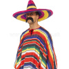 Klobúk - SOMBRERO MULTICOLOR GRANDE - slamený, priemer 59 cm