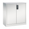 Kancelárska skriňa Acurado - príručná, krídlové dvere, 930 x 400 x 1000 mm, bledosivá