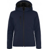 Clique | Padded Hooded Softshell Women Dámska zateplená softshellová bunda s kapucňou_67.0953 Farba: Dark Navy, Veľkosť: S