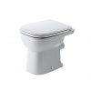 Duravit D-Code Stojace WC, zadný odpad, ploché splachovanie, s HygieneGlaze, alpská biela 21090920002