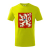 Znak Česko-Slovenská republika 1938–1939 - Tričko detské bavlnené - 122 cm/6 rokov ( Limetková )