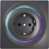 FIBARO Zásuvka Fibaro FGWOF-011-8 Typ F Čierna