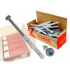 Klimas Wkret-Met 10x100mm KPR-FAST - 1 Kartón (4x50ks) - Rámové hmoždinky s plochým límcom, skrutkou so 6HR hlavoua vlisovanou podložkou, TX40/SW13