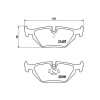 BREMBO Sada brzdových platničiek kotúčovej brzdy BREMBO P 06 013