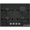 Plynová varná doska Bosch 6 PPP6A6I10 Liatinové rošty Sklo FlameSelect