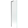 Mexen Next L vaňová zástena 1-krídlová 50 x 150 cm, priehľadná, gun metal - 895-050-000-03-00-95