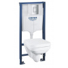 Grohe Solido-súprava pre záves.WC+klozet+doska SoftClose,Rimless,tlač.Even,Chróm 39552000 GRO 39552000
