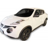 Okenné deflektory Nissan Juke 5D 2010-up 4 ks predné+zadné