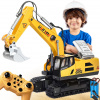 DIAĽKOVO OVLÁDANÝ BAGER DARČEK HRAČKA PRE DETI VEĽKÝ BULDOZÉR PILOT RC