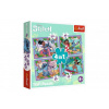 Trefl Puzzle 4v1 Bláznivý deň Lilo&Stitch