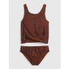 GAP 600915-01 Dětské dvoudílné plavky, Hnědá - XXL