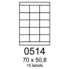 etikety RAYFILM 70x50,8 univerzálne biele R01000514F (1.000 list./A4) (R0100.0514F)