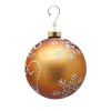 Vianočná sklenená perníková ozdoba gula 1ks, 12 cm - Hladký povrch