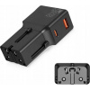 MOBILE ORIGIN Cestovní adaptér 25W, EU/US/UK/AU, černý (TAD25-2P-BLK)