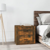zahrada-XL Nočný stolík dymový dub 50x39x47 cm 816709