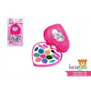 beauted Detská sada líčenia beauted paletka srdca so zrkadielkom na karte 18,5x33x3cm