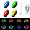 4x Bezdrôtové VÝSTRAŽNÉ STROBOSKOPICKÉ LAMPY LED s Diaľkovým Ovládaním