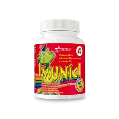IMUNÍCI Hliva ustricová s vitamínom D3 pre deti tbl cmúľacie s jahodovou príchuťou 1x90 ks