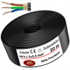 MAS-Premium Napájací kábel 20 m NYY-J 3x2,5 mm² Elektrický kábel